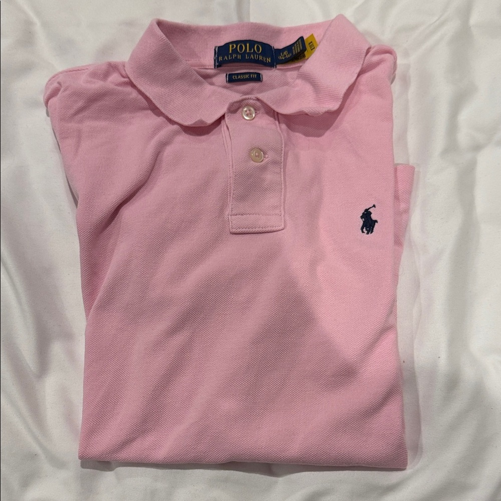 Ralph Lauren Kids Polo Shirt in Pink - Large